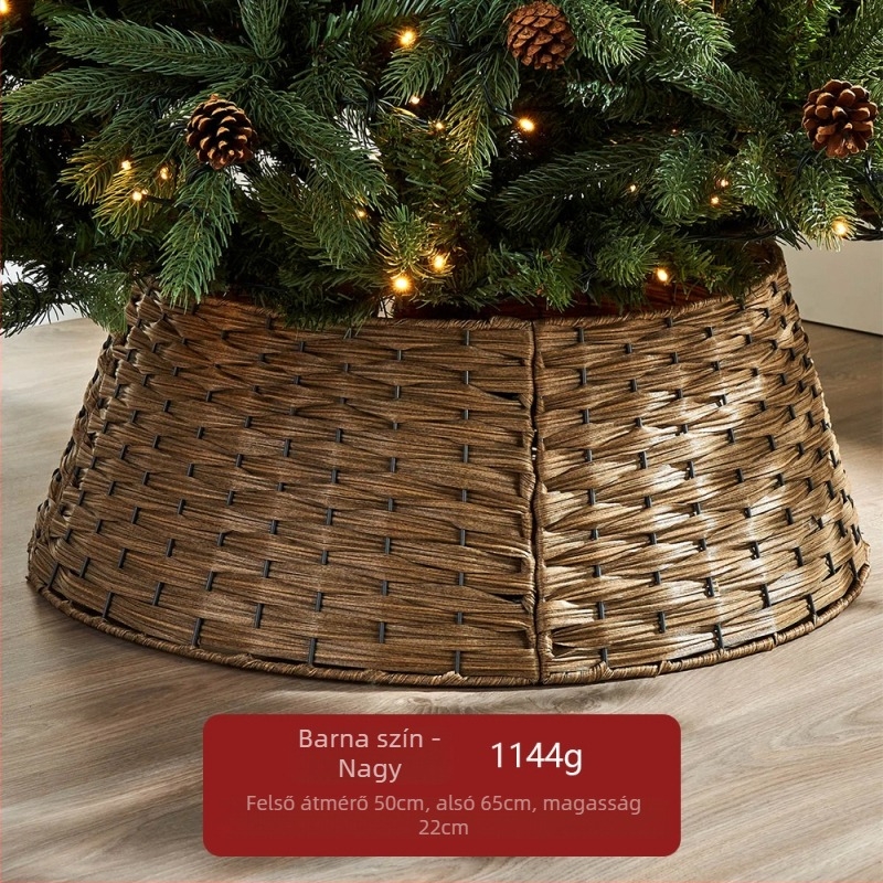 Kézzel szőtt karácsonyfa kerítés, skandináv stílus, műanyag kivitel, márka Soft blue ruoting