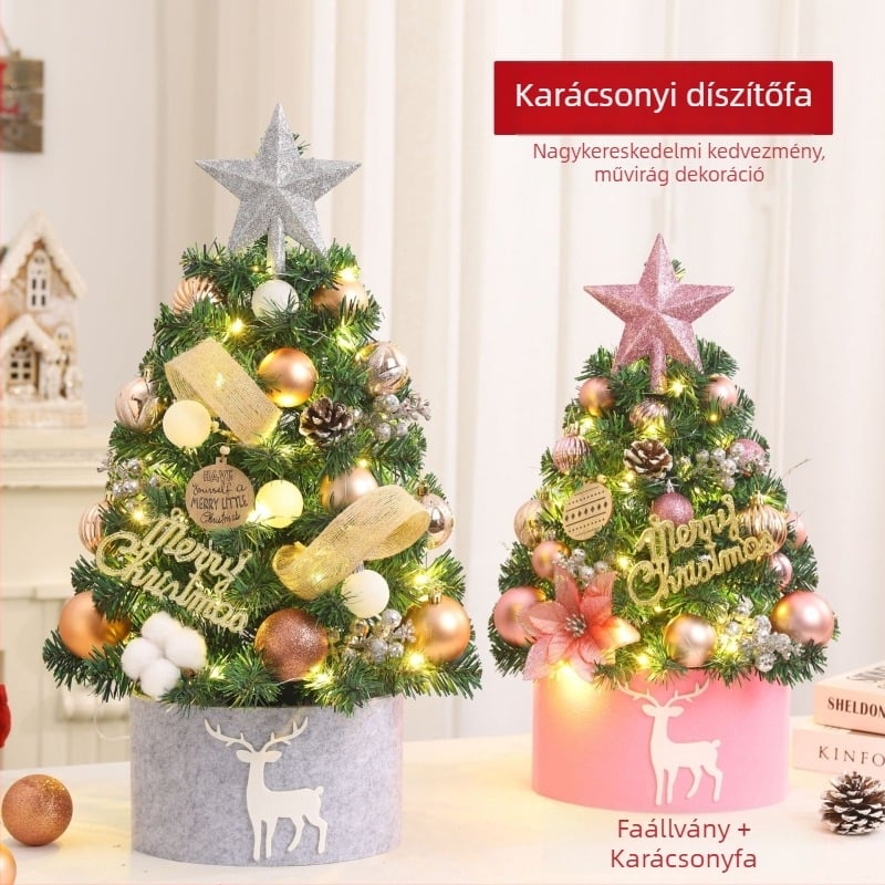 Huan Deer PVC karácsonyfa asztali dekoráció