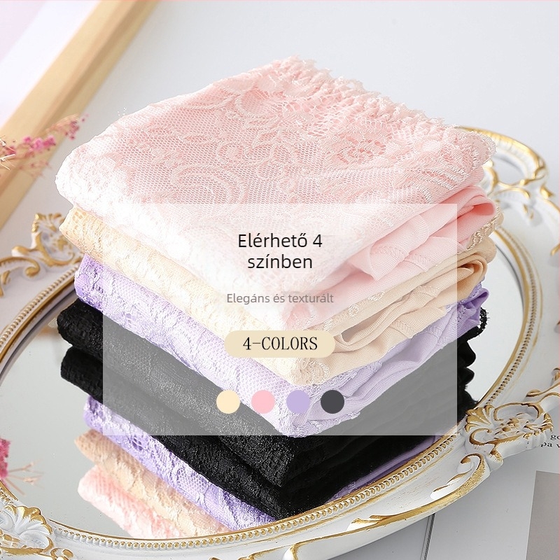 Milk Silk Csipkés Női Alsónadrág, Magas Derék, Légáteresztő, Spandex Keverék, Pamut Belső