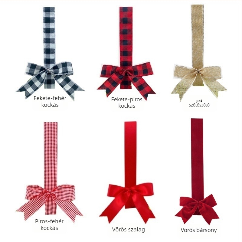 Amerikai stílusú kézzel készített pine-velvet koszorú ablak- és ajtódíszhez Észak-Amerika piacán.