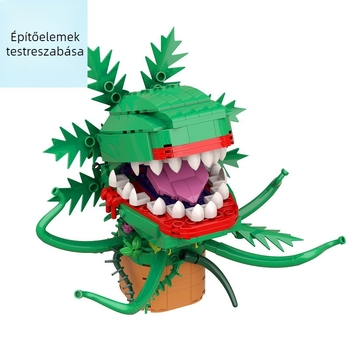 Szétszerelhető építőjáték: Húsevő növény modell, műanyag, Modell szám C7814, 7–14 éveseknek