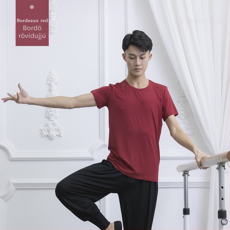 Modal férfi modern tánc felső — 95% Modal anyag, bélés Spandex 5%, felnőtt férfi