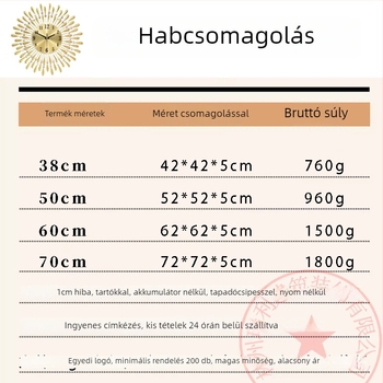 JT1301 falióra kvarcos mozgással, elemes működés, fém számlap, ház kovácsoltvasból