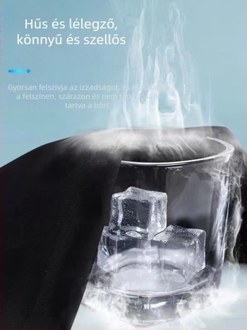 Férfi nyári rövidnadrág ice-silk anyagból, vékony, középmagas derék, elasztikus szövet, zsinóros zárás