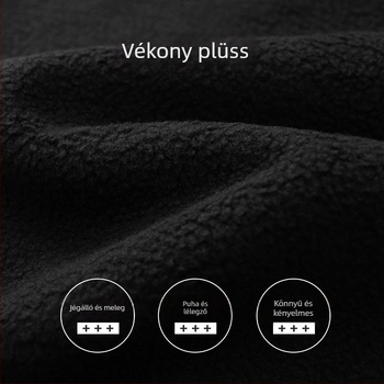 Férfi sportos, fleece béléssel téli nadrág, egyenes szabású, középmagas derekú, sportos/alap stílus, slim-fit