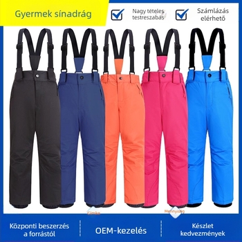 Gyerek sí nadrágok, uniszex, vízálló és meleg, 3 réteg Tata Temparon anyag, 11000 mm vízálló, modell 6611