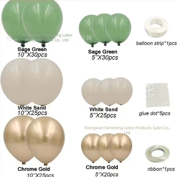 Latex balon készlet – kerek formájú, logómentes, retro vintage téma születésnapi és esküvői dekorációhoz