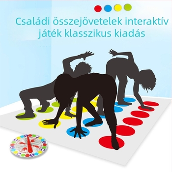 Interaktív táncpad partit játék csoportos használatra, PE anyag, 4–35 évesek