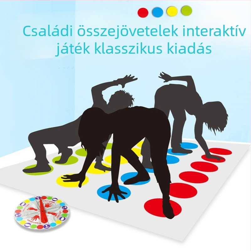Interaktív táncpad partit játék csoportos használatra, PE anyag, 4–35 évesek