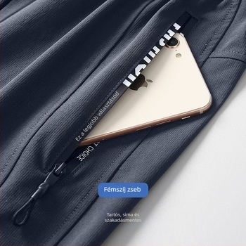 Kényelmes nadrágkosztüm hosszú ujjúval, poliészter 80–90% anyag, nyár 2025 kiadás