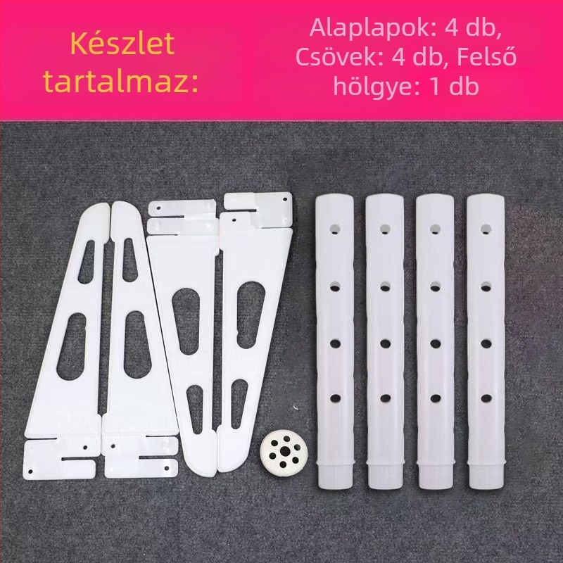 Lufi-fa kiállítóállvány - hordozható, szétszerelhető készlet a bevásárlóközpont megnyitásához, műanyag kivitelezés, Márka: Egyéb, logó nyomtatás: Nem