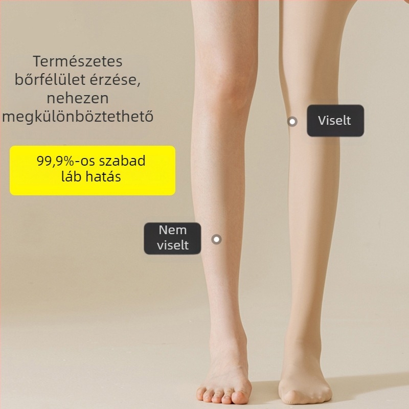 Őszi-téli harisnyanadrág nylonból, fenékemelés és formázás funkcióval, egyszínű, vastagított, lábon hordható (Nylon; Fenékemelés és formázás; Egyszínű; Vastagított; Lábon hordható)