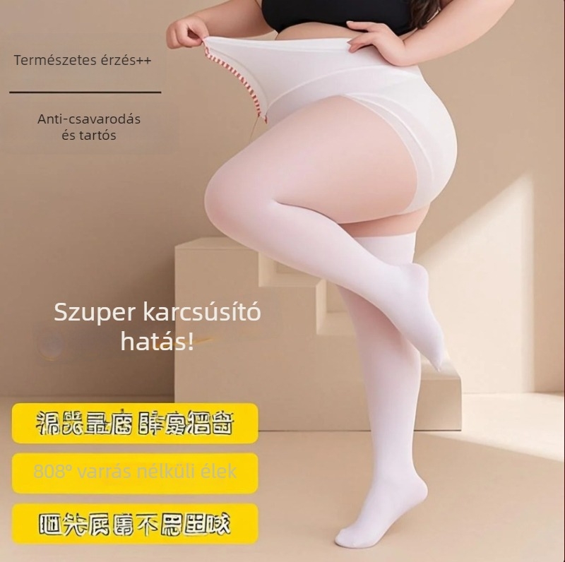 Női harisnyanadrág, anti-snag, ultra vékony, nylon core-spun rost, egyszínű mintázat