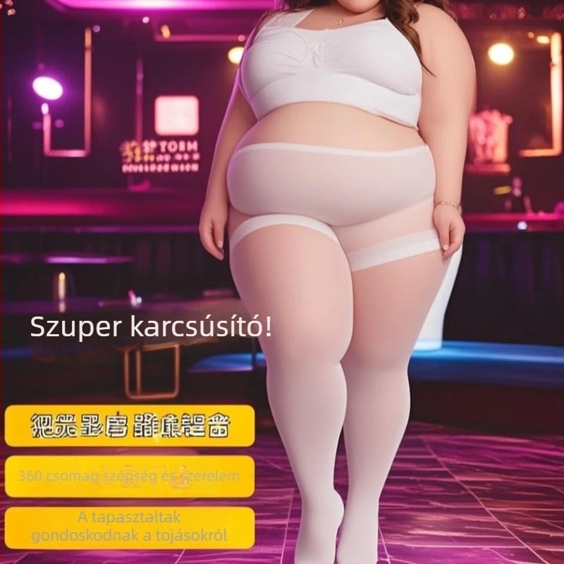 Női harisnyanadrág, anti-snag, ultra vékony, nylon core-spun rost, egyszínű mintázat