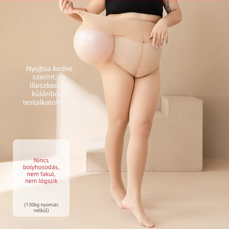 Női harisnyanadrág, anti-snag, ultra vékony, nylon core-spun rost, egyszínű mintázat