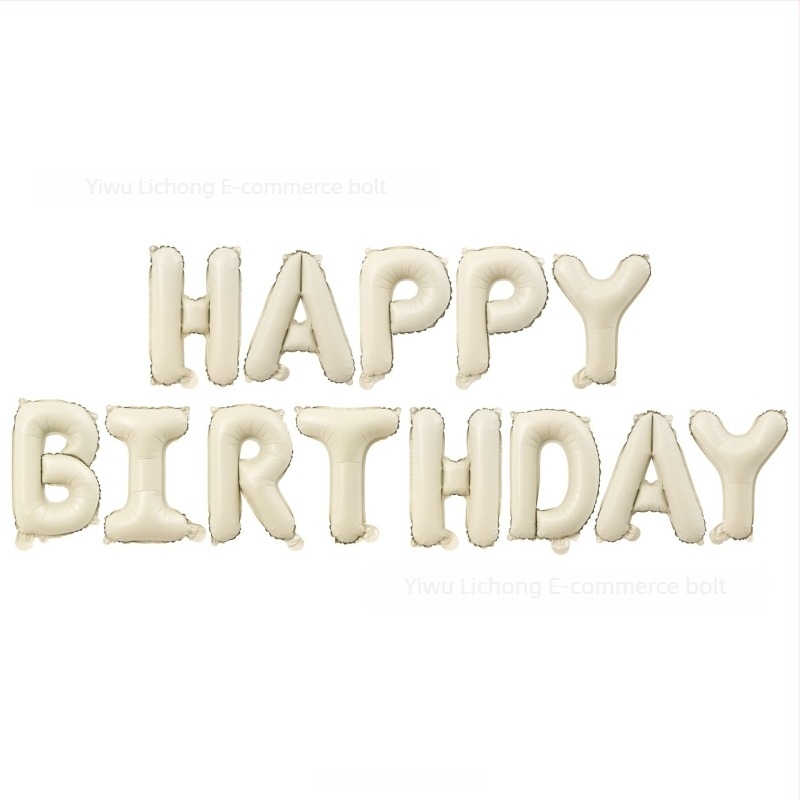 HAPPYBIRTHDAY betűs ballon alumínium fóliából születésnapra