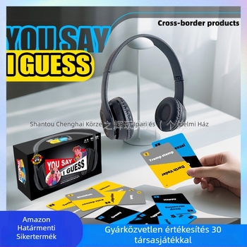 Társasjáték-kártyák - interaktív családi élmény (Anyag: papír és műanyag; Korcsoportok: 7–14 és 15–35; Funkciók: interaktív, szülő-gyermek interakció; Fejlődés: érzelmi, látási, kognitív fejlődés, kéz-szem koordináció)