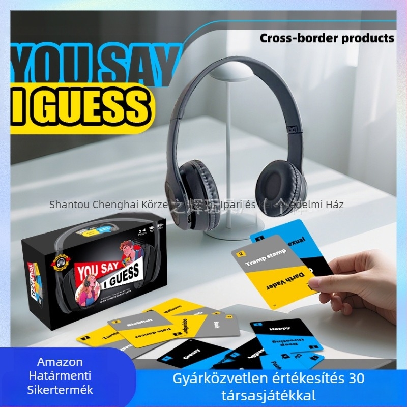 Társasjáték-kártyák - interaktív családi élmény (Anyag: papír és műanyag; Korcsoportok: 7–14 és 15–35; Funkciók: interaktív, szülő-gyermek interakció; Fejlődés: érzelmi, látási, kognitív fejlődés, kéz-szem koordináció)