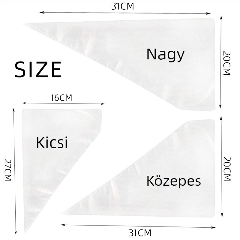 Xinda egyszer használatos krém díszítő zacskó, környezetbarát PO anyag