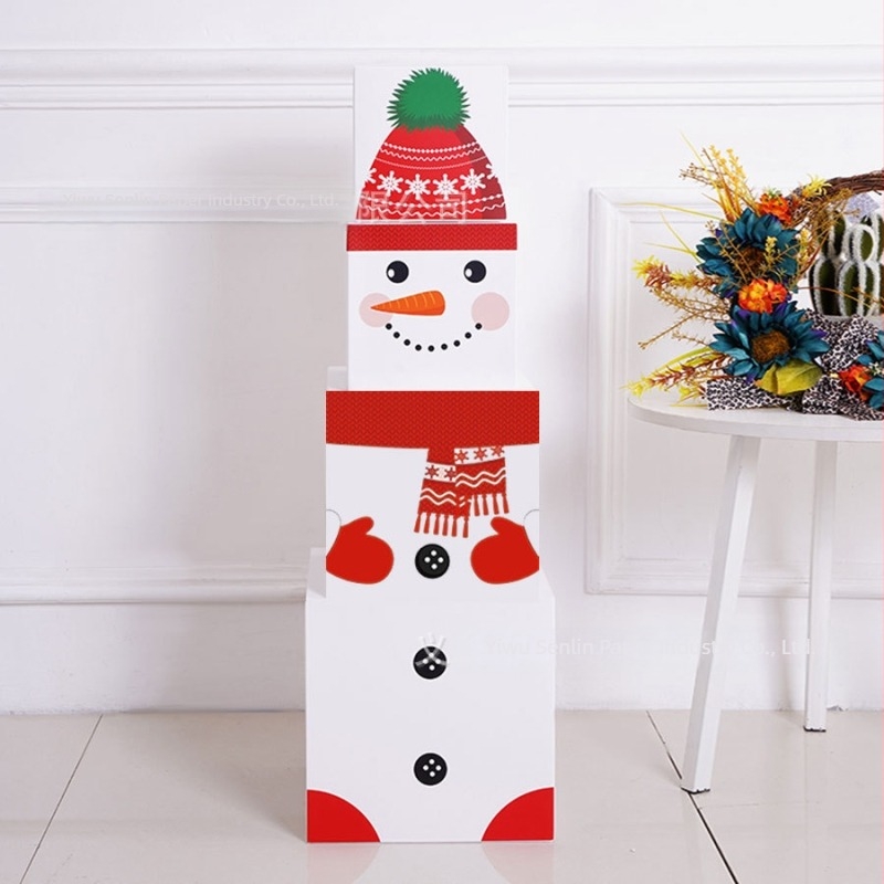Senlin Nutcracker Stacking Box – papír dekoráció szcenikai elrendezéshez, Karácsony és egyéb ünnepek