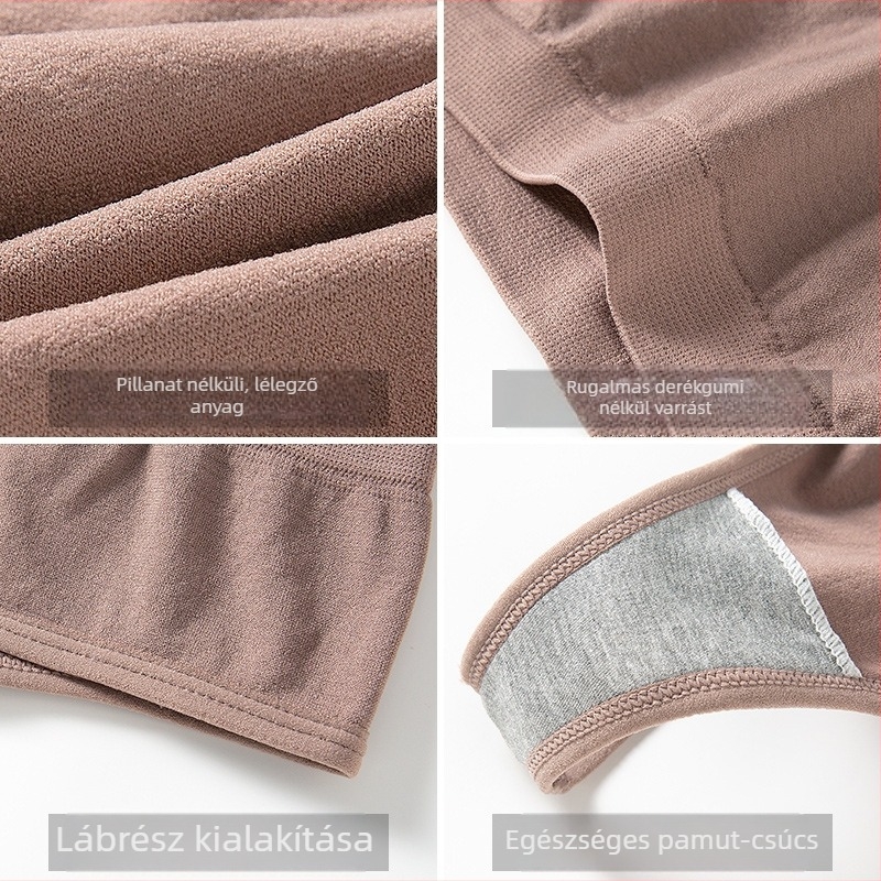 Sima varrat nélküli női tanga, alacsony derekú, nejlonból, pamut betéttel a harántnál, légáteresztő, testformázó