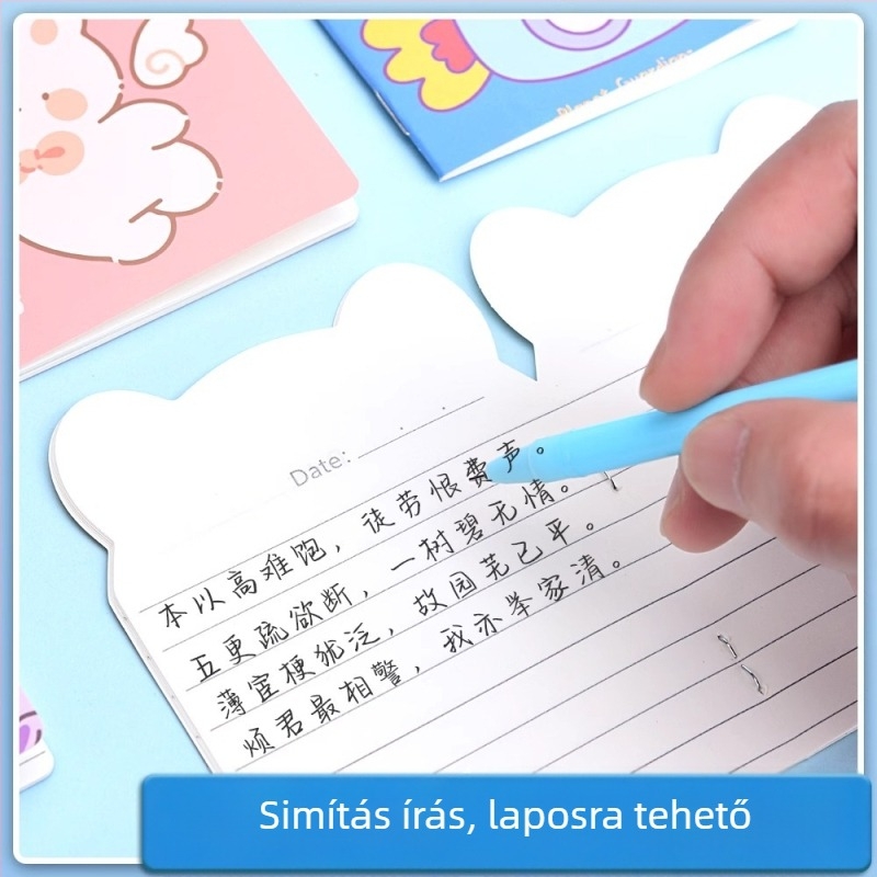 Xin Kaiyang Rajzfilm Jegyzetfüzet – Papírból készült borító, Magas minőségű papír, Aranyos japán-koreai stílus