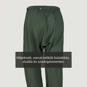 Kötött anyagú vastag esőponcsó felnőtteknek, vízálló PVC réteggel