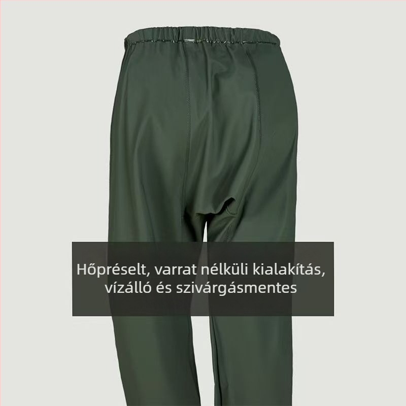 Kötött anyagú vastag esőponcsó felnőtteknek, vízálló PVC réteggel