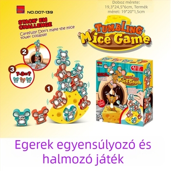 Többjátékos katapult társasjáték – interaktív szülő-gyerek játék, ABS/PP anyag, 4–6 éveseknek