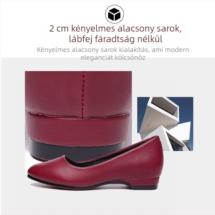 Női lapos, mindennapi cipő műbőr felsővel, Slip-On, PVC talp, PU talpbetét