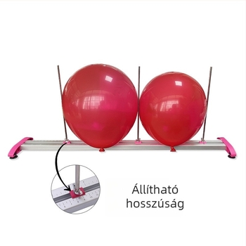 Xiaowen ballon mérő vonalzó, fém, vonalzó alakú ballon mérőeszköz, levehető kiegészítő