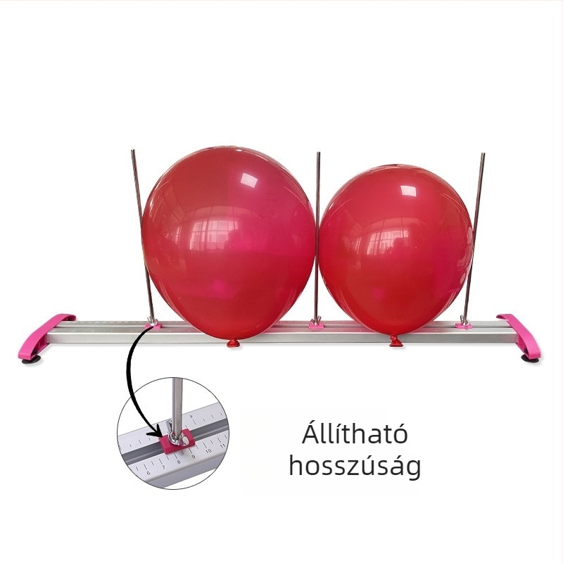 Xiaowen ballon mérő vonalzó, fém, vonalzó alakú ballon mérőeszköz, levehető kiegészítő