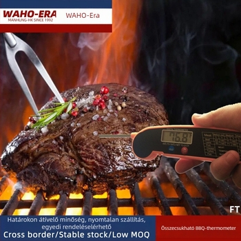 Összecsukható élelmiszerhőmérő – konyhai és grill használatra, testreszabható, tételszám 231115