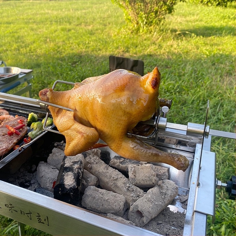 Grillvilla, rozsdamentes acél, modern minimalista dizájn, 1 db-os doboz, grillvillákhoz és nyársakhoz