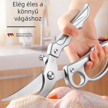 Paisley konyhai olló – élelmiszer-minőségű rozsdamentes acél, multifunkciós, csontvágás