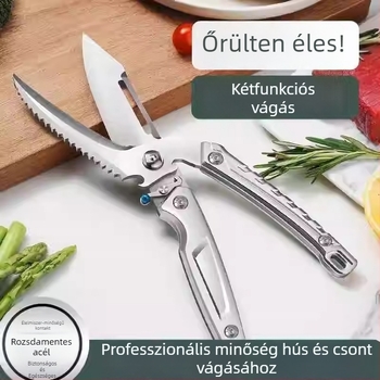 Konyhai csontolló, rozsdamentes acél, modern minimalista stílus, megjelenés nyár 2021 (Márka: Other)
