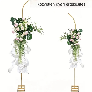 Vasból készült esküvői ív, összecsukható csillag-hold motívummal, testre szabható, karton csomagolás, esküvőkhöz