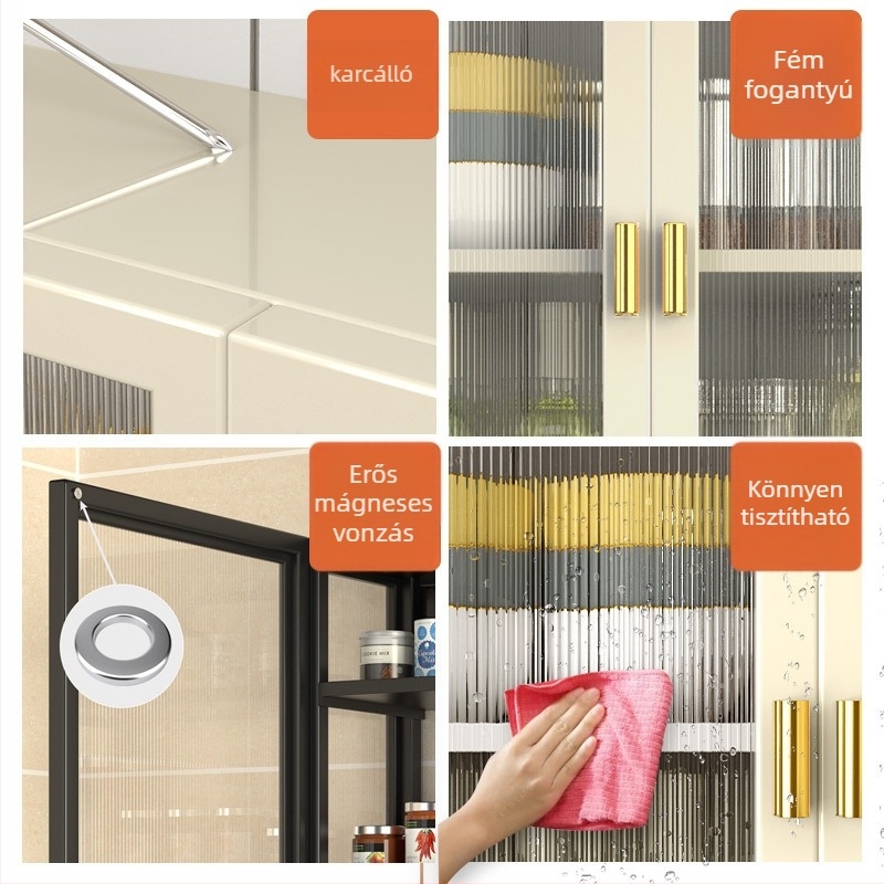 Falra szerelhető fürdőszobai tároló, 2–3 polccal, porfestett felülettel, modern minimalist stílus