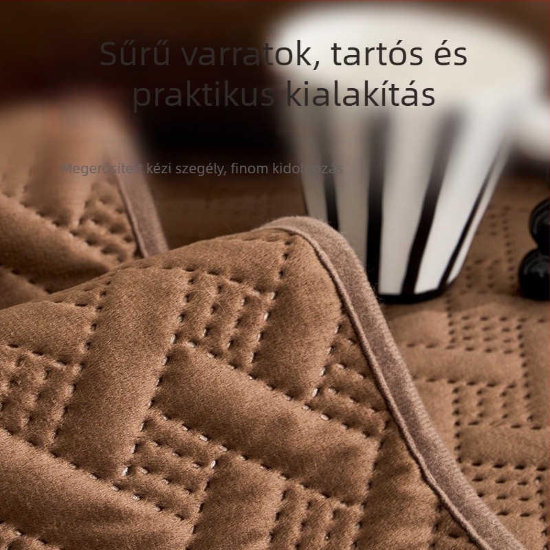 Csíkos flanelből készült kanapé párna, minimalist stílus, sarokkanapéhoz való