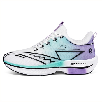 Téli futócipő karbonlemezzel, könnyű, meleg, csúszásálló, EVA talp