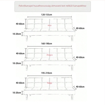 Háromüléses kanapé-ágy jacquard velúr huzat – testreszabható, egyszínű minta, porvédő, modern minimalist stílus