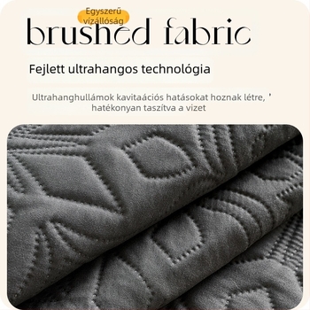 Szekcionált kanapé párnahuzat kefés szövésű textilből, egyszínű, minimalist stílus, személyre szabott feldolgozás