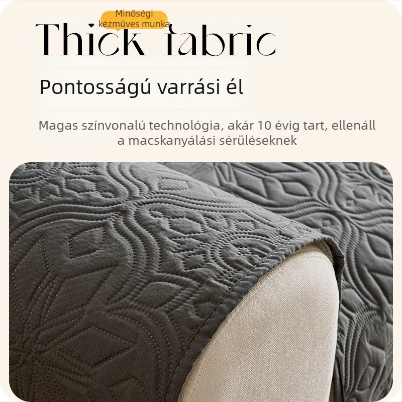 Szekcionált kanapé párnahuzat kefés szövésű textilből, egyszínű, minimalist stílus, személyre szabott feldolgozás