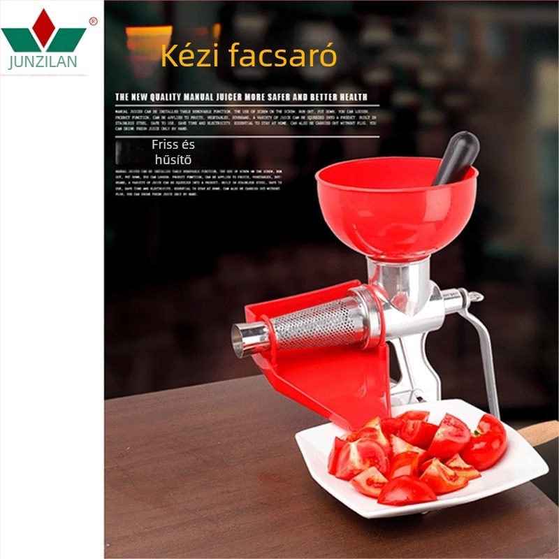 FP-5 kézi gyümölcs- és zöldséglé prés, alumínium test, Clivia