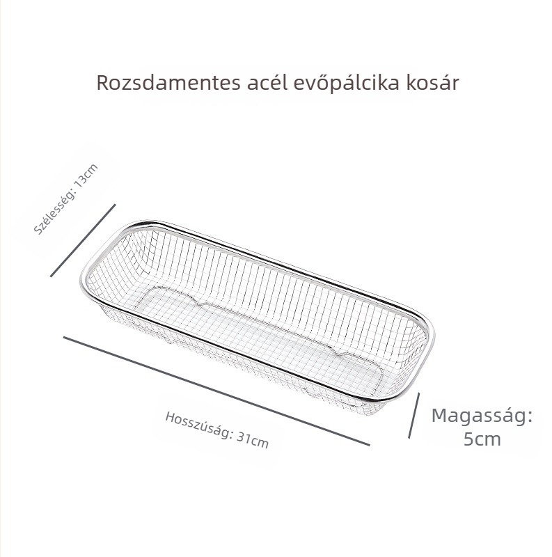 Teleszkópos rozsdamentes acél konyhai mosogató lefolyókosár — modern dizájn, testreszabás elérhető, magáncímkés