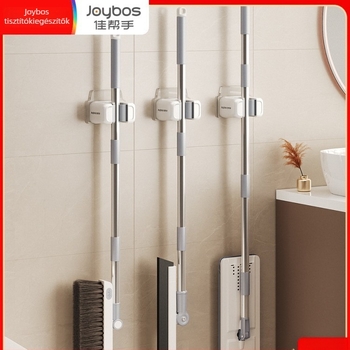 Falas mop tartó klipsz, fúrás nélküli telepítés, műanyag, modell JBS-TBKZ-Q21G-JWT