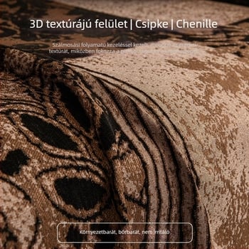 Chenille kanapévédő vintage stílusban, kanapé takaró és párna, minden évszakban használható