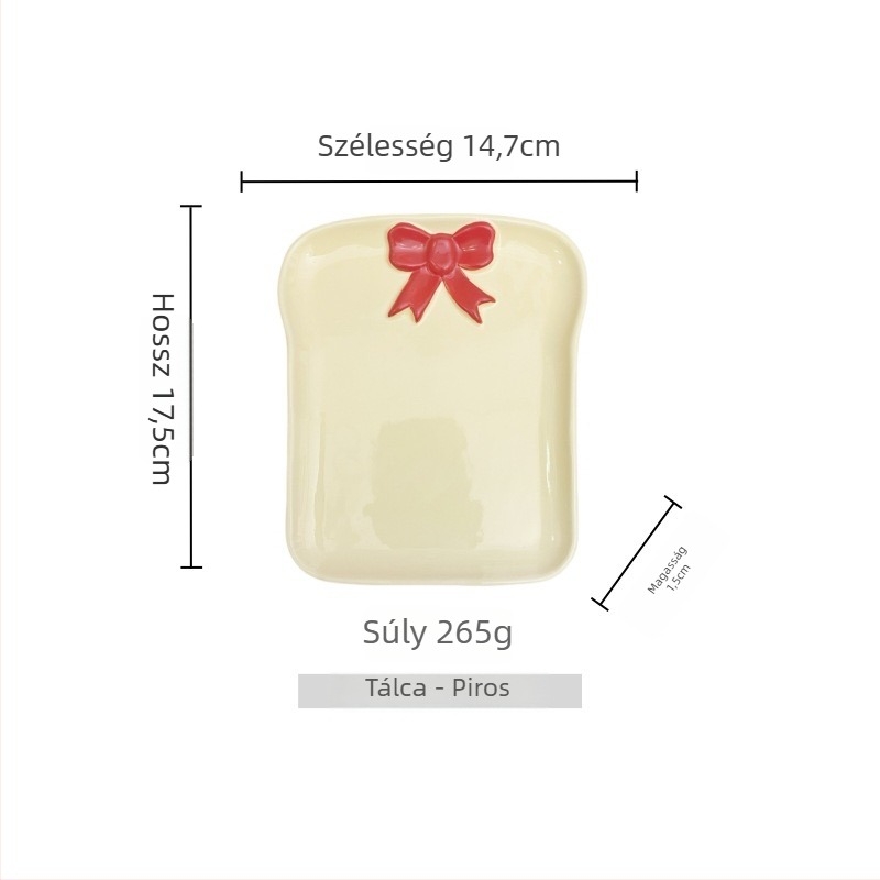 Porcelán kenyértál, nordic stílus, egyszerű dizájn