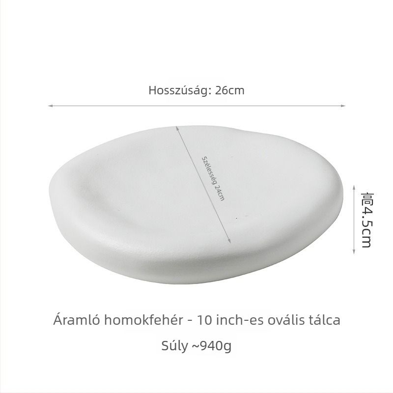 Sashimi tál — Japán stílusú kerámia, szabálytalan forma, aláglazúr felülettel, testre szabható
