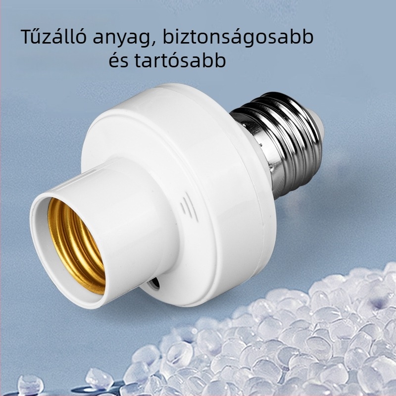 Intelligens hangvezérlésű LED-lámpa E27-es foglalattal és távirányítóval